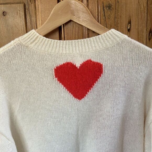 Lou & Grey‎ for LOFT Small Pullover Heart Sweater Knit - Picture 7 of 9